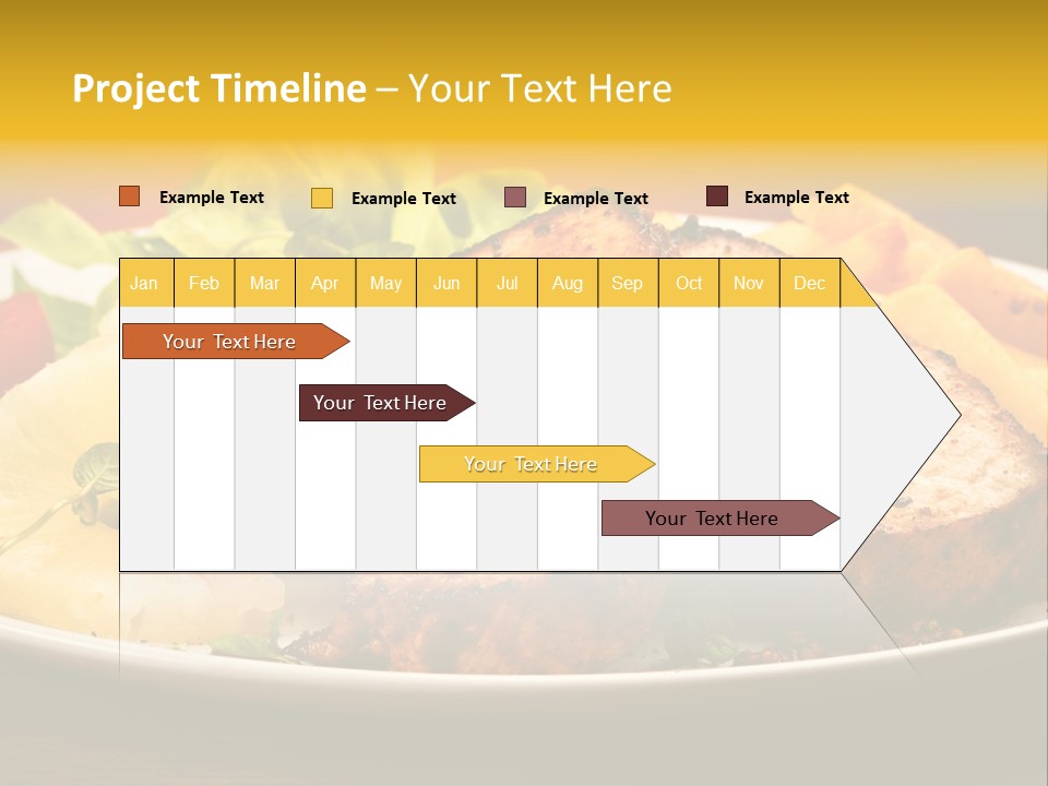 Vegetables Snacks Beefsteak PowerPoint Template