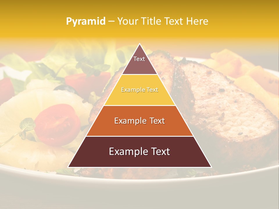 Vegetables Snacks Beefsteak PowerPoint Template