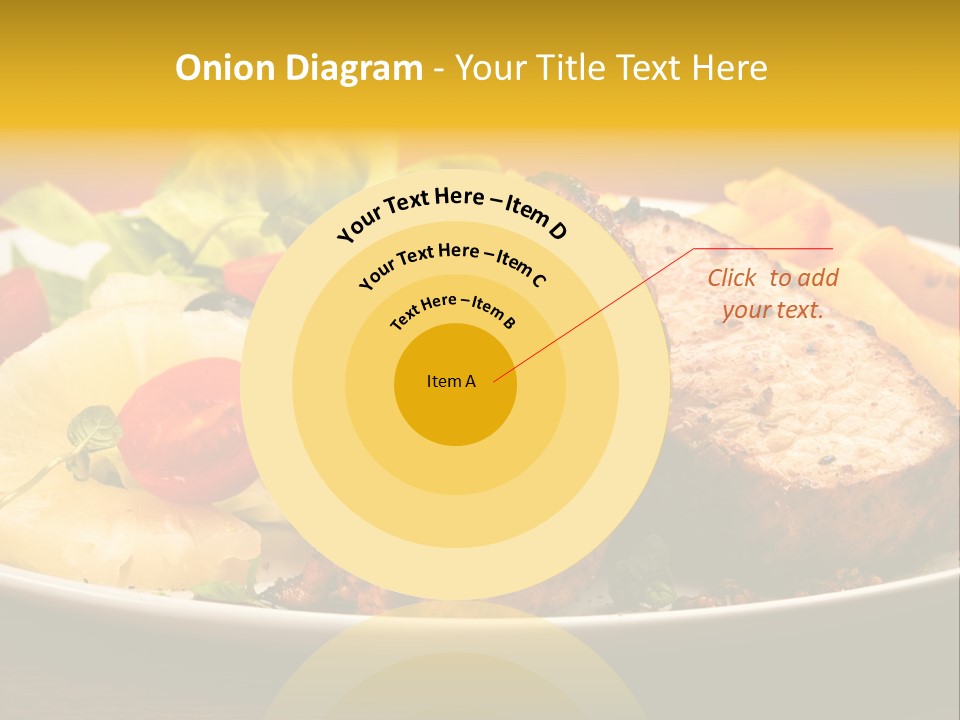 Vegetables Snacks Beefsteak PowerPoint Template