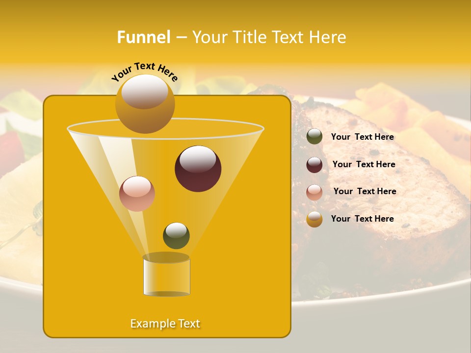 Vegetables Snacks Beefsteak PowerPoint Template