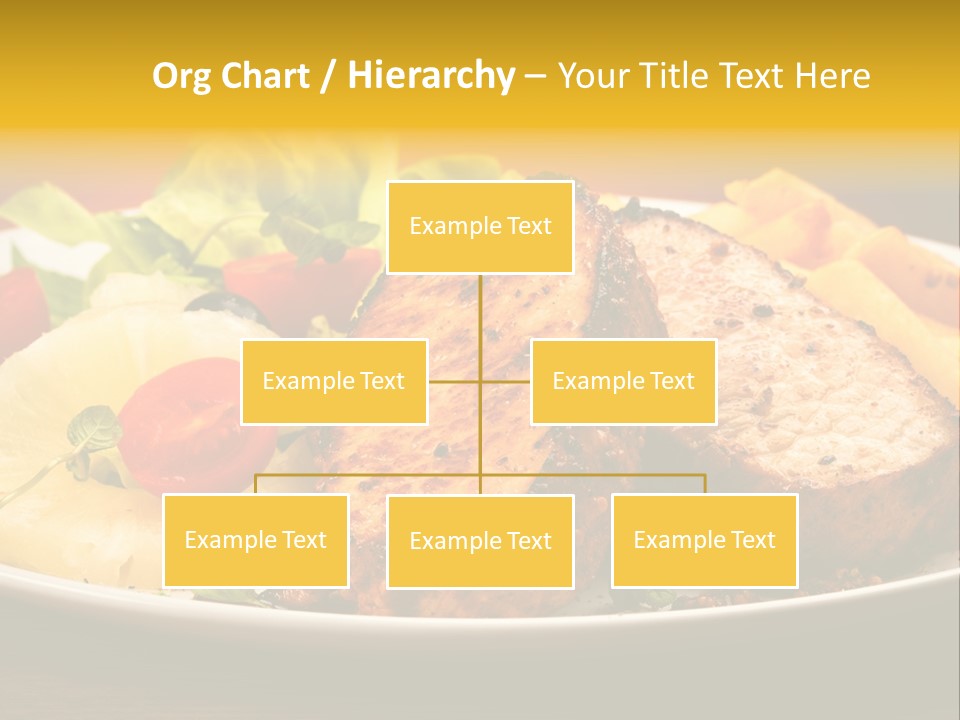 Vegetables Snacks Beefsteak PowerPoint Template