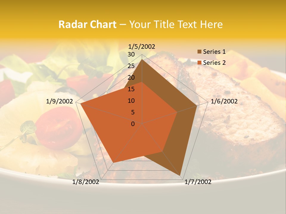 Vegetables Snacks Beefsteak PowerPoint Template