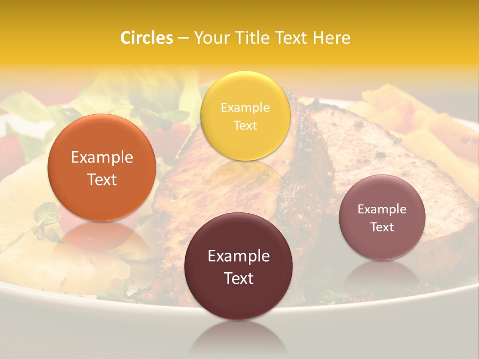 Vegetables Snacks Beefsteak PowerPoint Template