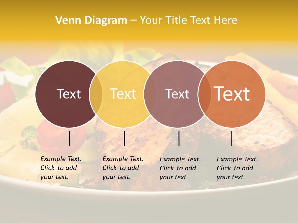 Vegetables Snacks Beefsteak PowerPoint Template