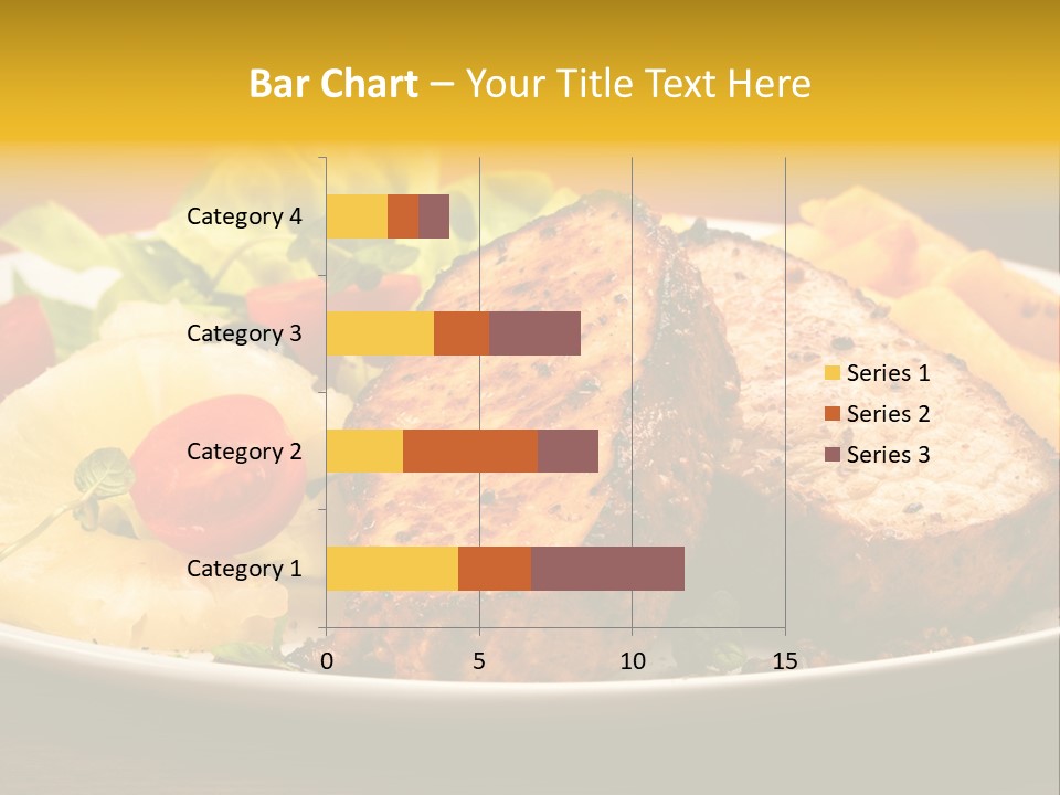 Vegetables Snacks Beefsteak PowerPoint Template