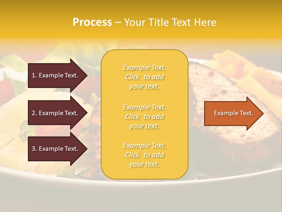 Vegetables Snacks Beefsteak PowerPoint Template