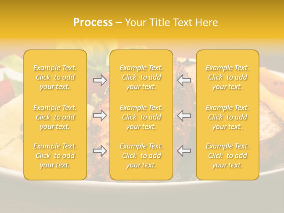 Vegetables Snacks Beefsteak PowerPoint Template