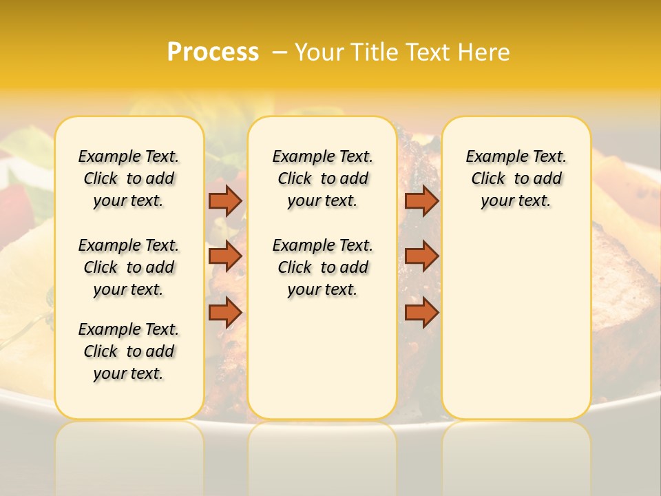Vegetables Snacks Beefsteak PowerPoint Template