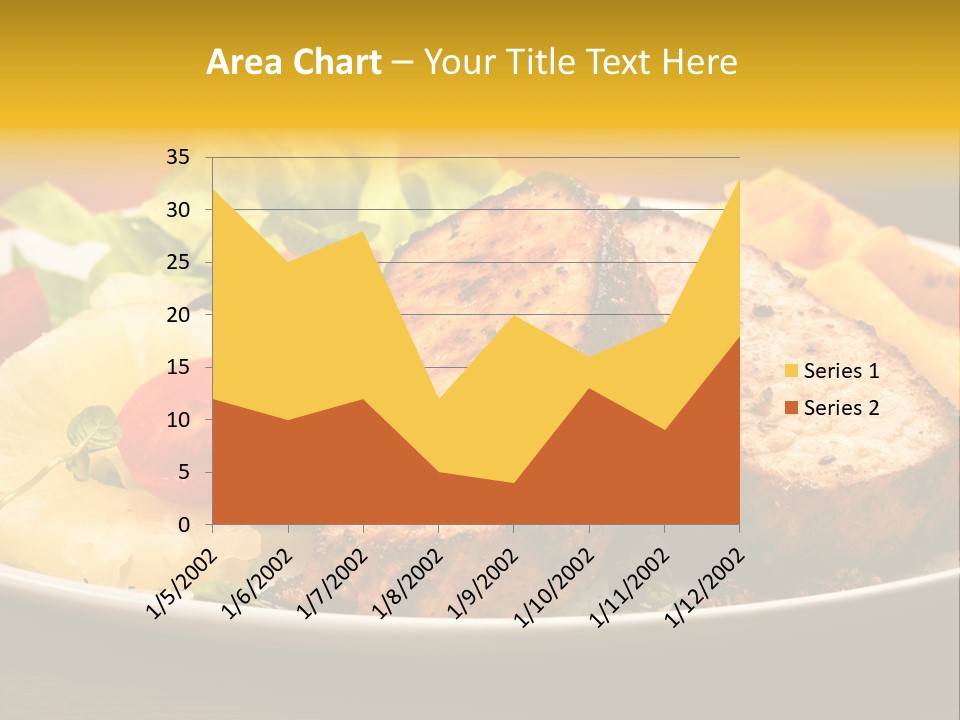 Vegetables Snacks Beefsteak PowerPoint Template