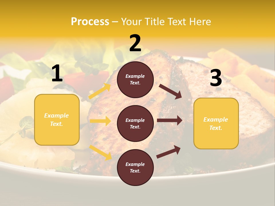 Vegetables Snacks Beefsteak PowerPoint Template