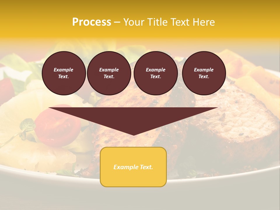 Vegetables Snacks Beefsteak PowerPoint Template