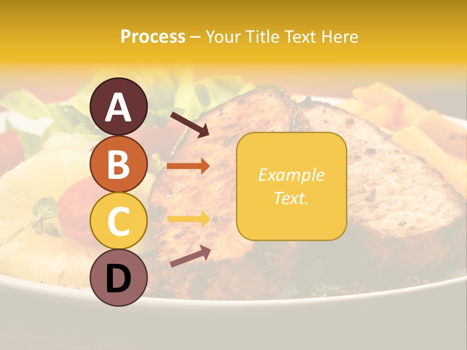 Vegetables Snacks Beefsteak PowerPoint Template