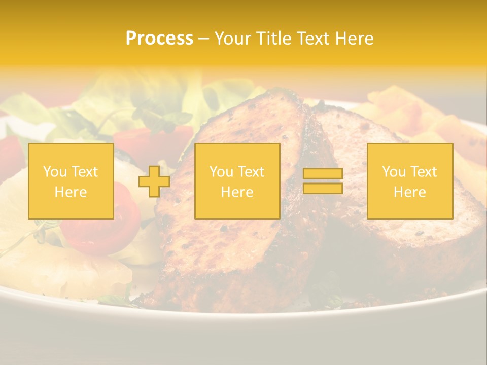 Vegetables Snacks Beefsteak PowerPoint Template