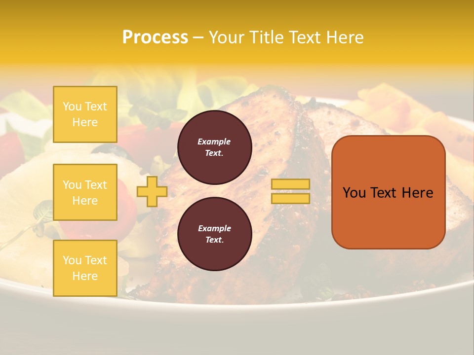 Vegetables Snacks Beefsteak PowerPoint Template
