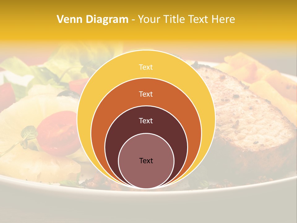 Vegetables Snacks Beefsteak PowerPoint Template