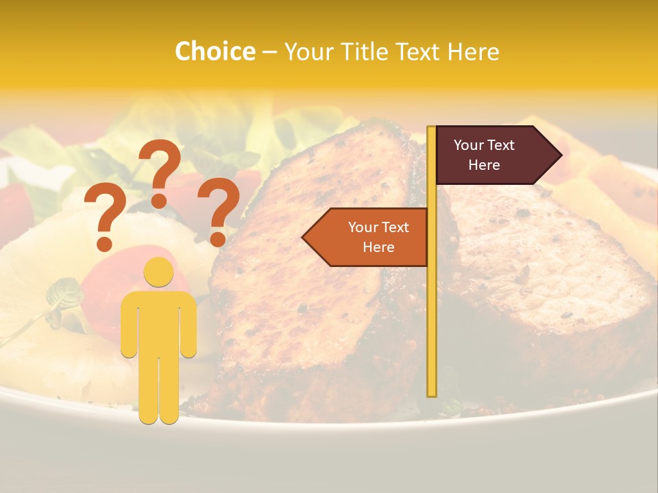 Vegetables Snacks Beefsteak PowerPoint Template