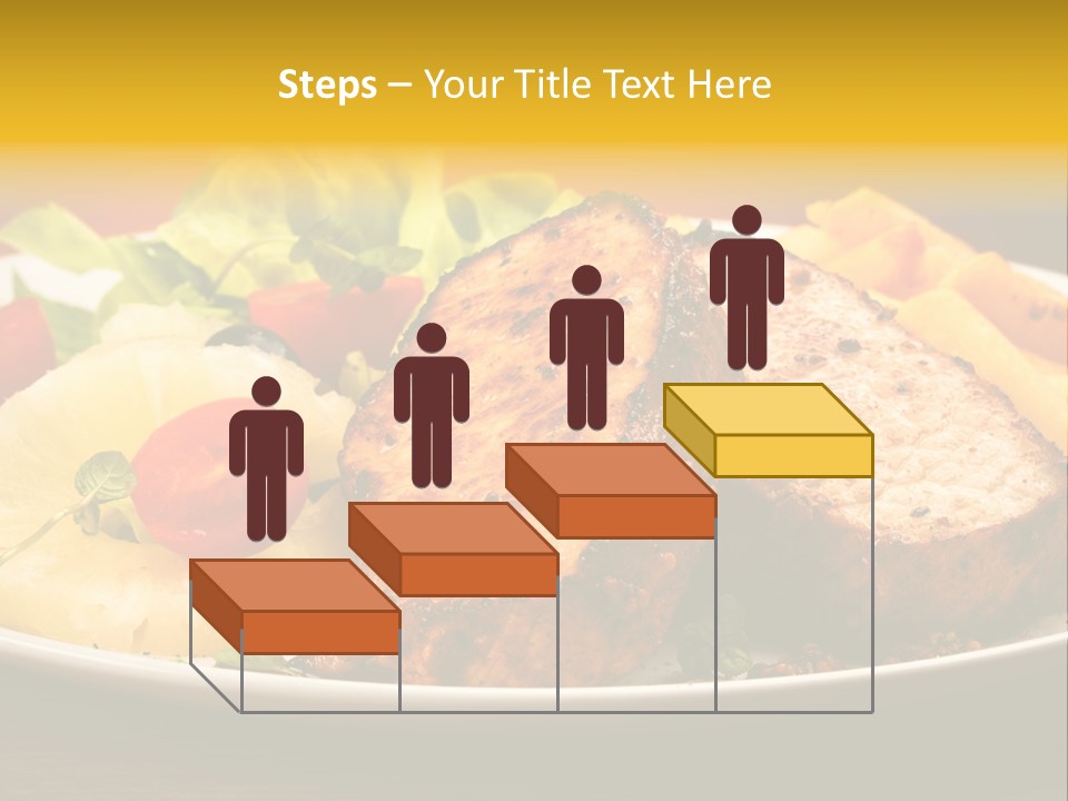 Vegetables Snacks Beefsteak PowerPoint Template