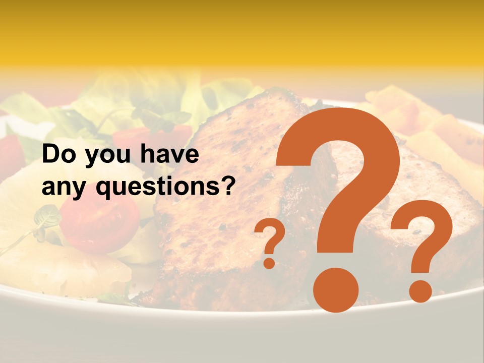 Vegetables Snacks Beefsteak PowerPoint Template