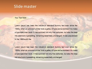 Dish Dinner Basil PowerPoint Template