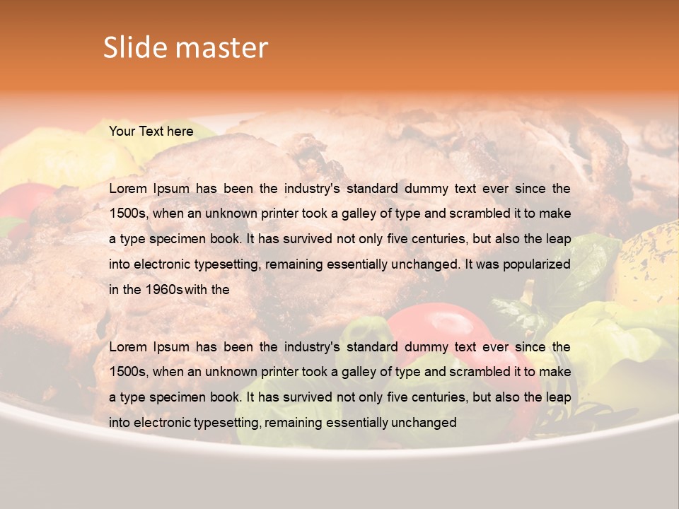 Dish Dinner Basil PowerPoint Template