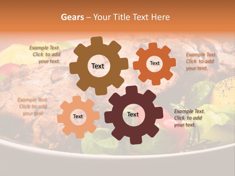 Dish Dinner Basil PowerPoint Template