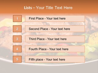 Dish Dinner Basil PowerPoint Template