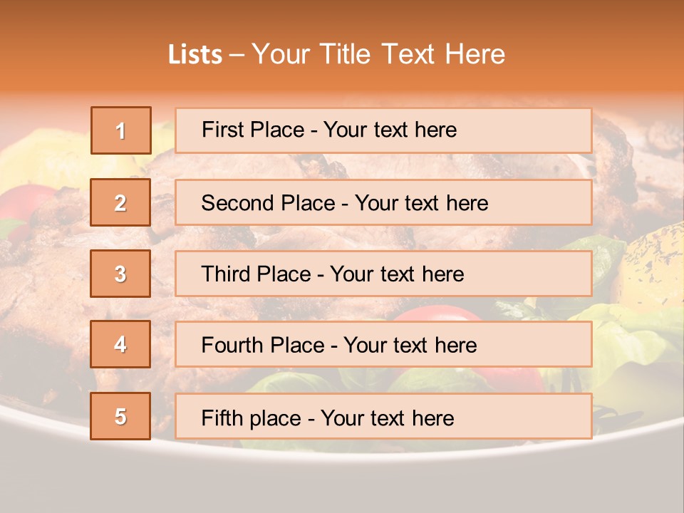Dish Dinner Basil PowerPoint Template