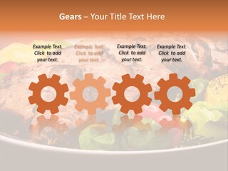 Dish Dinner Basil PowerPoint Template