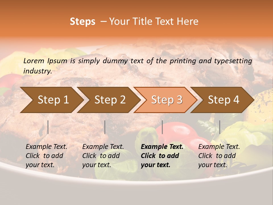 Dish Dinner Basil PowerPoint Template