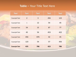 Dish Dinner Basil PowerPoint Template