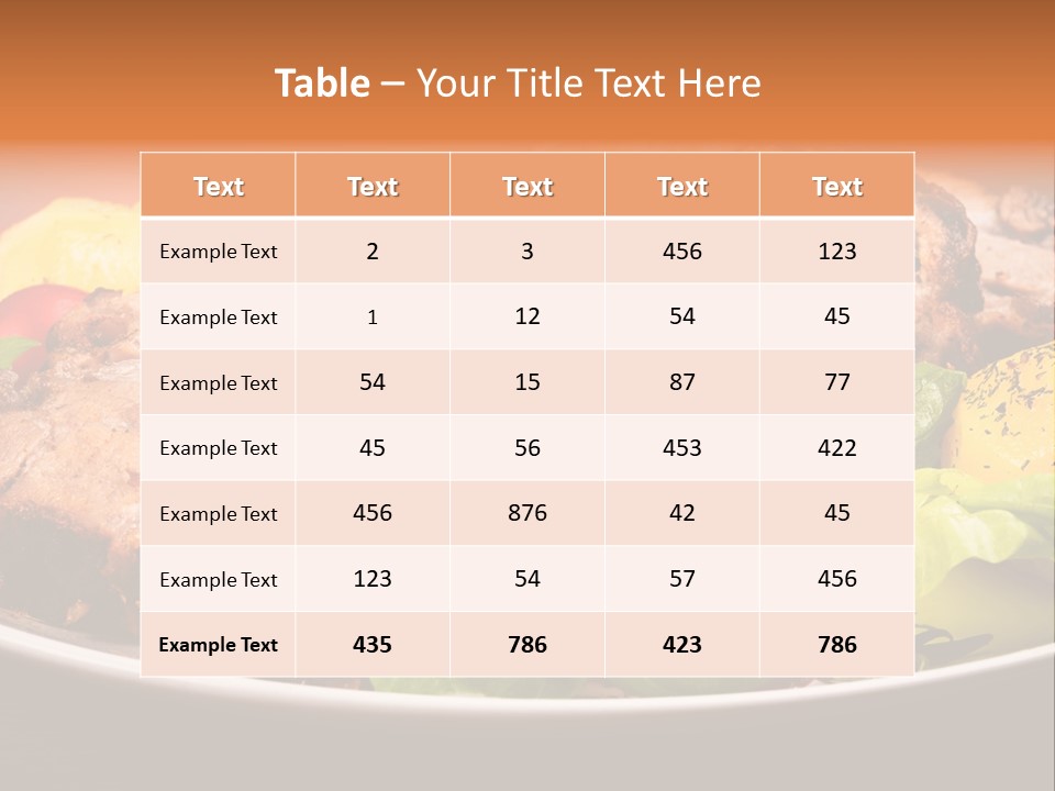 Dish Dinner Basil PowerPoint Template