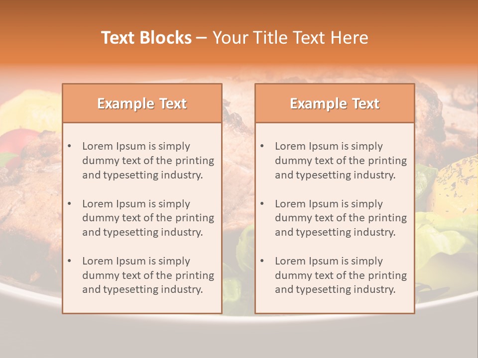 Dish Dinner Basil PowerPoint Template