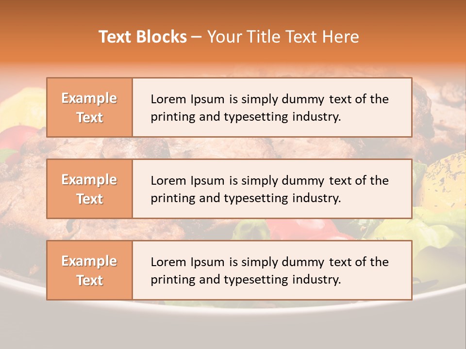 Dish Dinner Basil PowerPoint Template