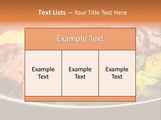 Dish Dinner Basil PowerPoint Template