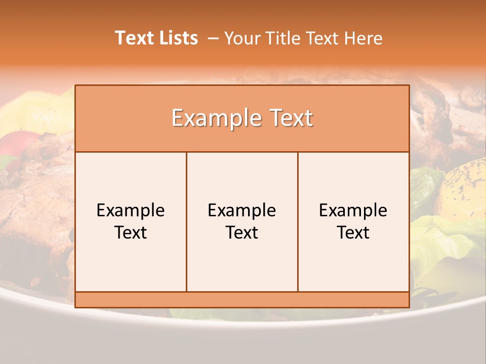 Dish Dinner Basil PowerPoint Template