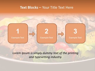 Dish Dinner Basil PowerPoint Template