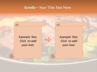 Dish Dinner Basil PowerPoint Template