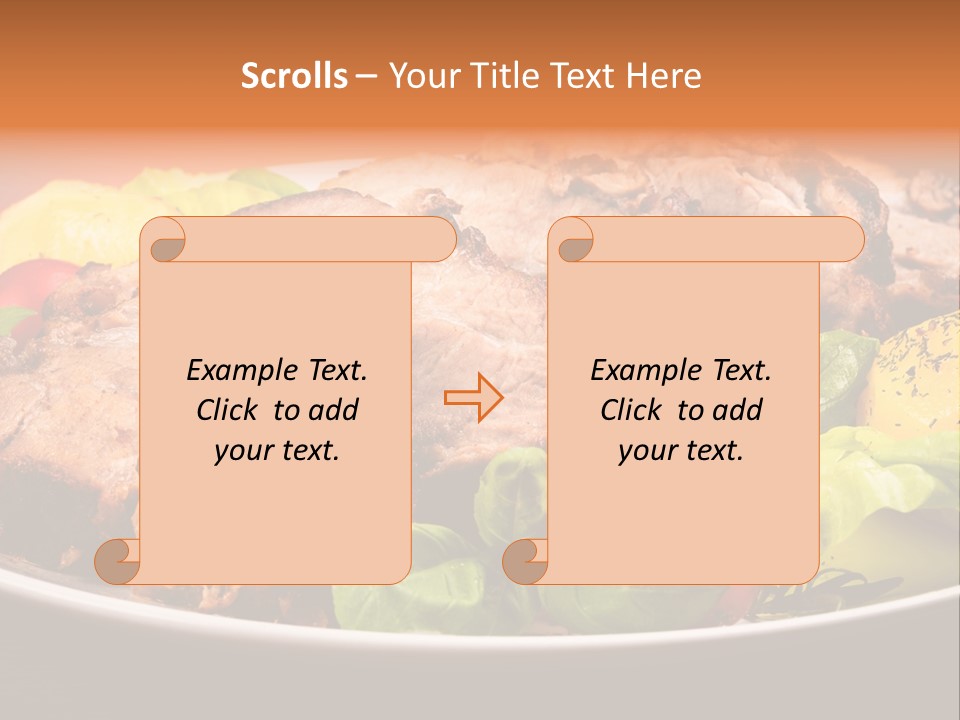Dish Dinner Basil PowerPoint Template