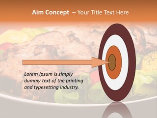 Dish Dinner Basil PowerPoint Template