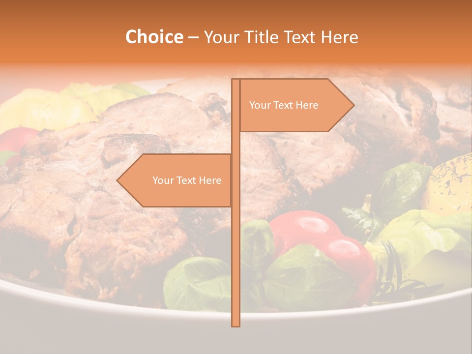 Dish Dinner Basil PowerPoint Template