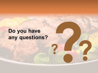 Dish Dinner Basil PowerPoint Template