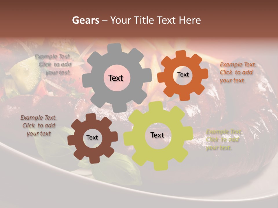 Salad Basil Nutrition PowerPoint Template