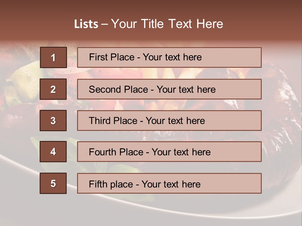 Salad Basil Nutrition PowerPoint Template