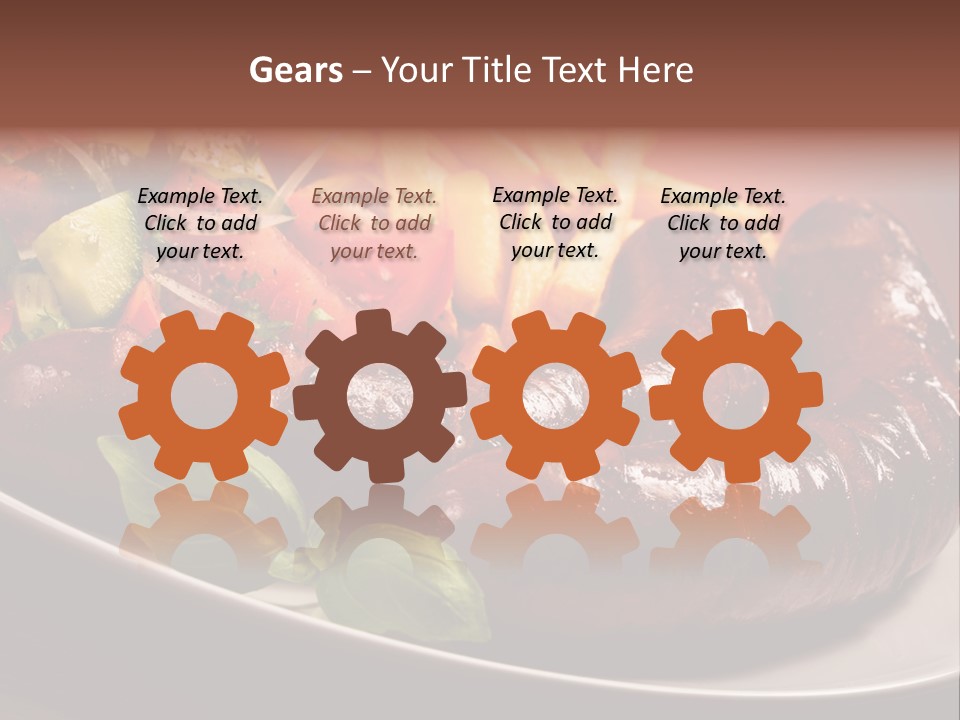 Salad Basil Nutrition PowerPoint Template