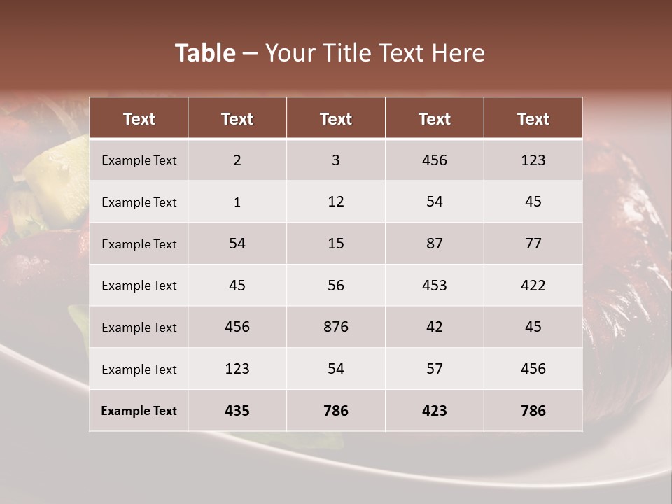 Salad Basil Nutrition PowerPoint Template