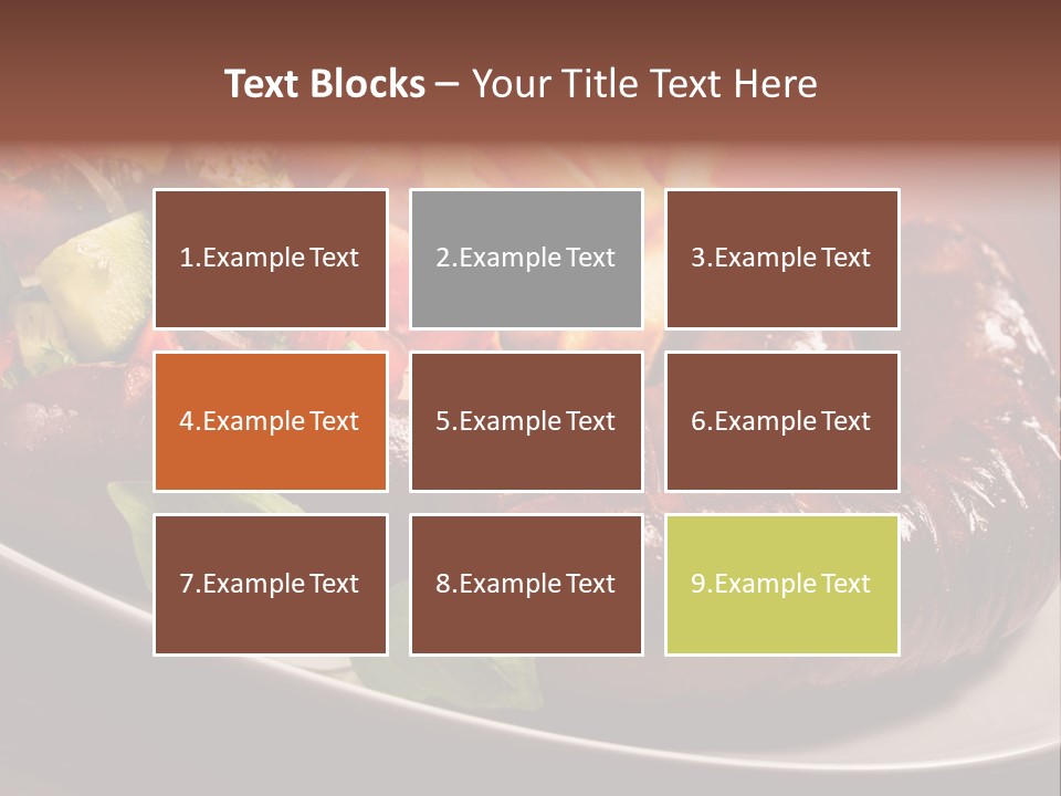 Salad Basil Nutrition PowerPoint Template