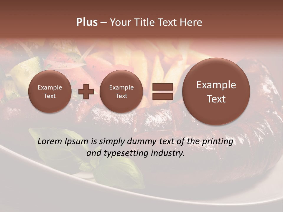 Salad Basil Nutrition PowerPoint Template