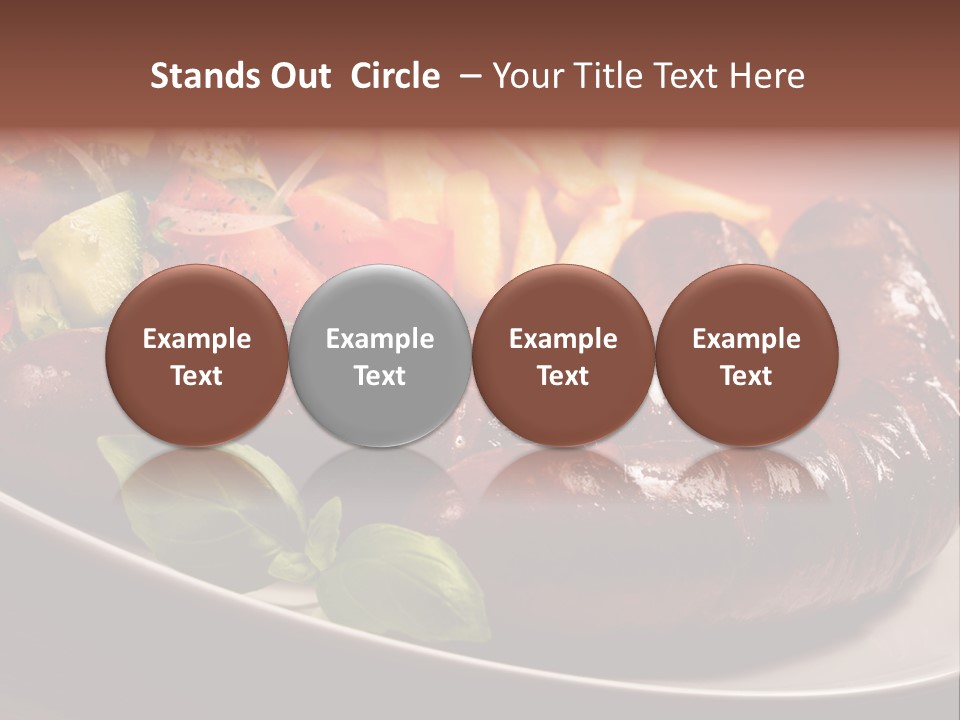 Salad Basil Nutrition PowerPoint Template