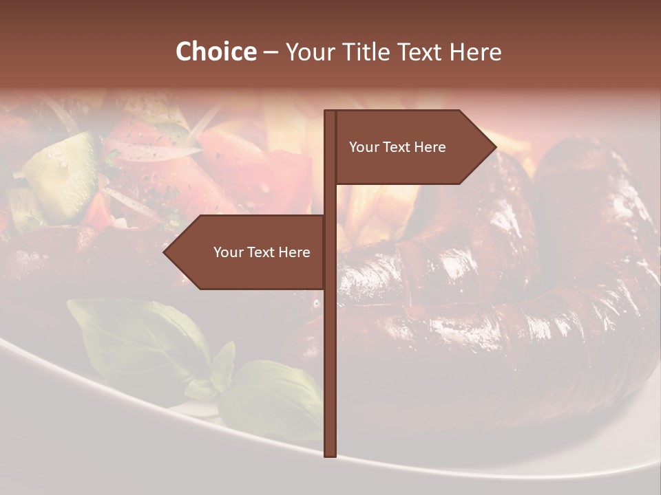 Salad Basil Nutrition PowerPoint Template