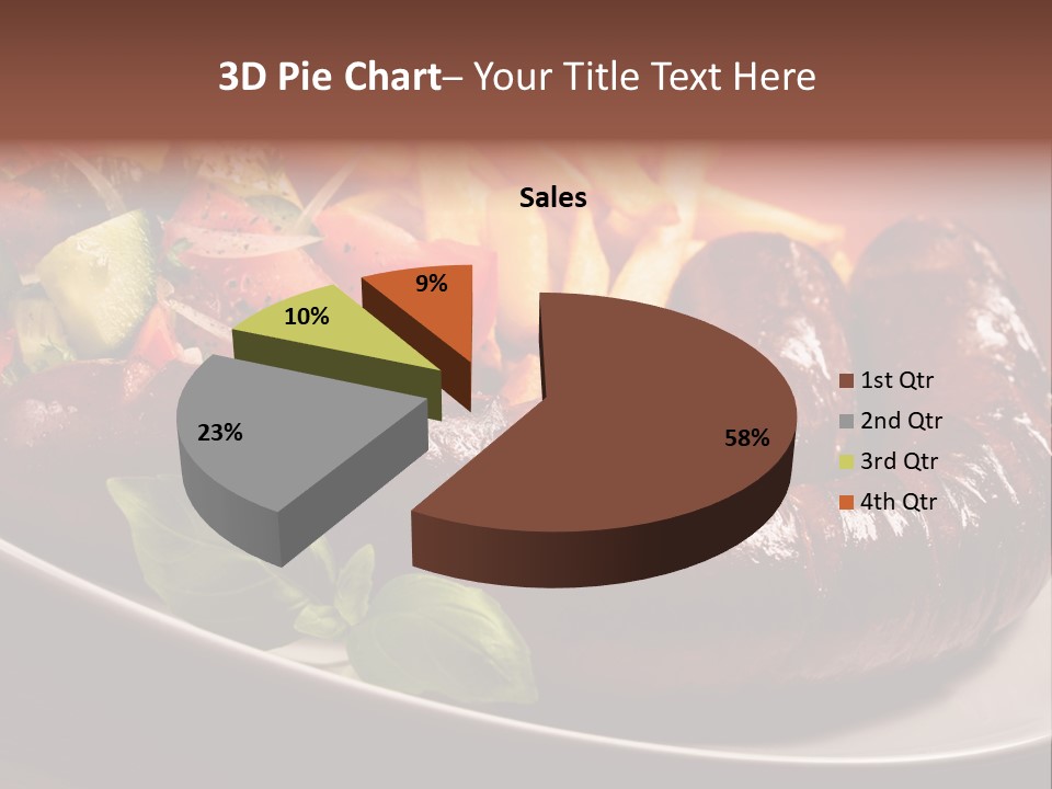 Salad Basil Nutrition PowerPoint Template